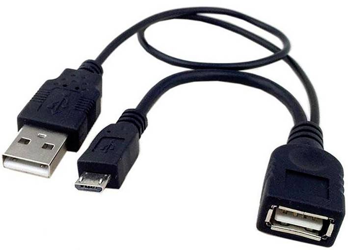 TECHly USB-Kabel USB 2.0 USB-A Buchse, USB-Micro-B Stecker 0.30 m Schwarz ICOC-MUSB-MC2