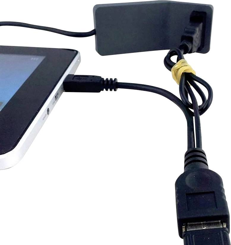 TECHly USB-Kabel USB 2.0 USB-A Buchse, USB-Micro-B Stecker 0.30 m Schwarz ICOC-MUSB-MC2