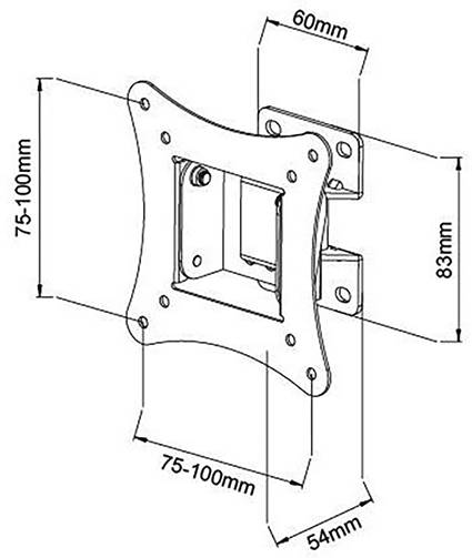 TECHly ICA-LCD-901 TV-Wandhalterung 33,0 cm (13") - 76,2 cm (30") Schwenkbar, Neigbar