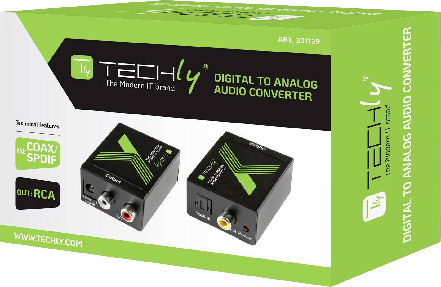 IC Intracom AV Konverter IDATA-SPDIF-3 [Cinch - Toslink, Koaxial]