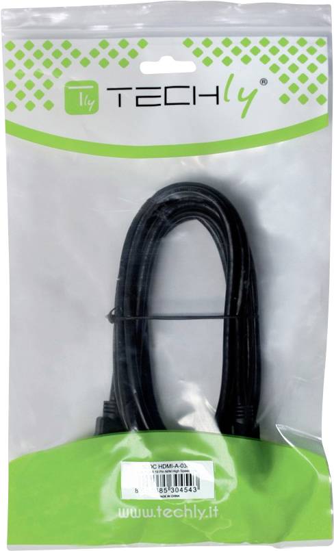 TECHly HDMI Anschlusskabel 7.50 m Schwarz ICOC-HDMI-4-EXT075 HDMI-Kabel