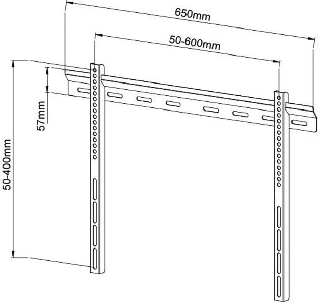TECHly ICA-PLB-114L TV-Wandhalterung 101,6cm (40") - 165,1cm (65")