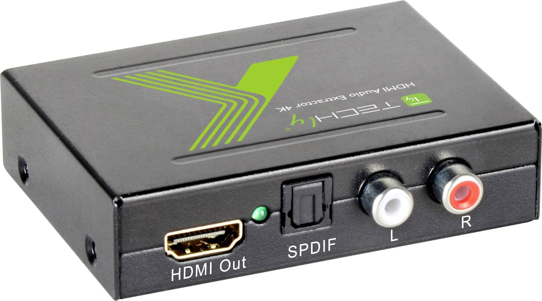 TECHly AV Konverter IDATA-HDMI-EA [HDMI, Toslink, Cinch - HDMI, Toslink] 1920 x 1080 Pixel, 1280 x 720 Pixel, 704 x 576 Pixel, 640 x 480 Pixel