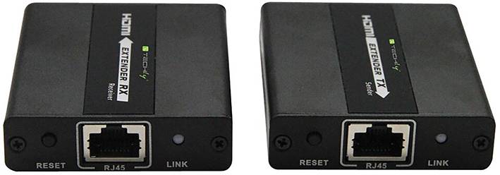 TECHly IDATA-EXT-E71 HDMI®, RJ45 Extender (Verlängerung) über Netzwerkkabel RJ45 120 m