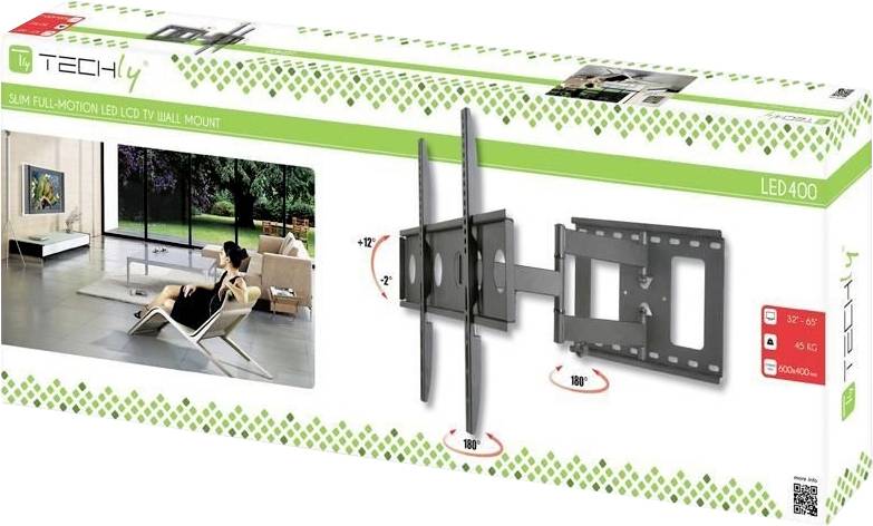 TECHly ICA-PLB-148L TV-Wandhalterung 81,3 cm (32") - 165,1 cm (65") Neigbar, Schwenkbar, Rotierbar