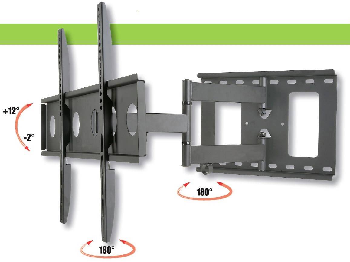 TECHly - Klammer - für LCD-Display - Schwarz - Bildschirmgröße: 81.3-165.1 cm (32"-65")
