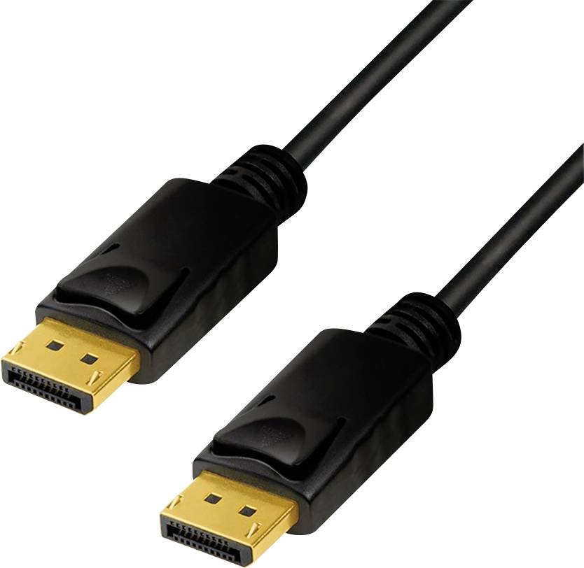 TECHly DisplayPort Anschlusskabel DisplayPort Stecker, DisplayPort Stecker 1.00 m Schwarz ICOC-DSP-A14-010NT 8K UHD DisplayPort-Kabel
