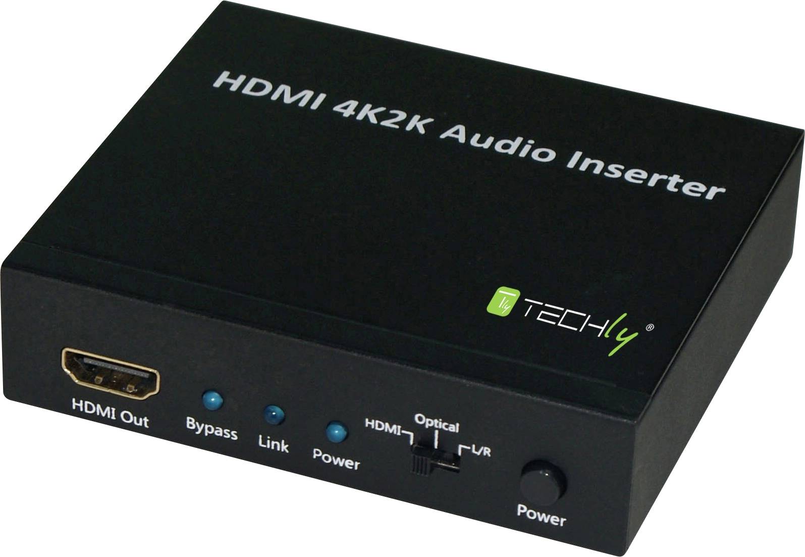 TECHly AV Konverter IDATA-HDMI-AI4K [HDMI - HDMI, Toslink, Klinke] 1280 x 720 Pixel, 1920 x 1080 Pixel, 3840 x 2160 Pixel, 640