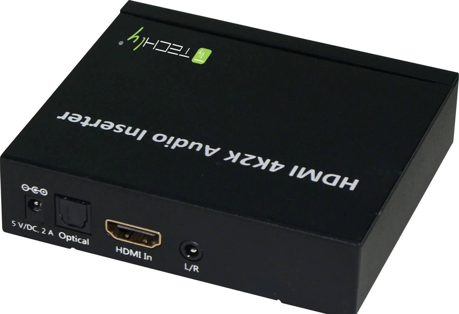TECHly AV Konverter IDATA-HDMI-AI4K [HDMI - HDMI, Toslink, Klinke] 1280 x 720 Pixel, 1920 x 1080 Pixel, 3840 x 2160 Pixel, 640