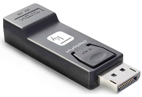 TECHly IADAP-DSP-2124K DisplayPort / HDMI Adapter [1x DisplayPort Stecker - 1x HDMI-Buchse] Schwarz