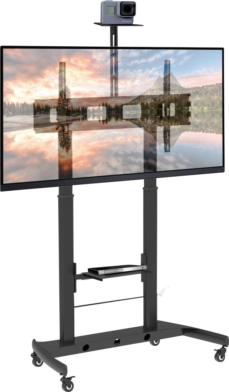 TECHly ICA-TR45 TV-Rollwagen 132,1 cm (52") - 267,0 cm (105") Bodenständer, Höhenverstellbar