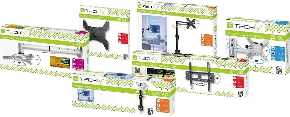 TECHly ICA-CPLB-946S TV-Deckenhalterung 94,0 cm (37") - 177,8 cm (70") Deckenhalter, Neigbar, Schwenkbar