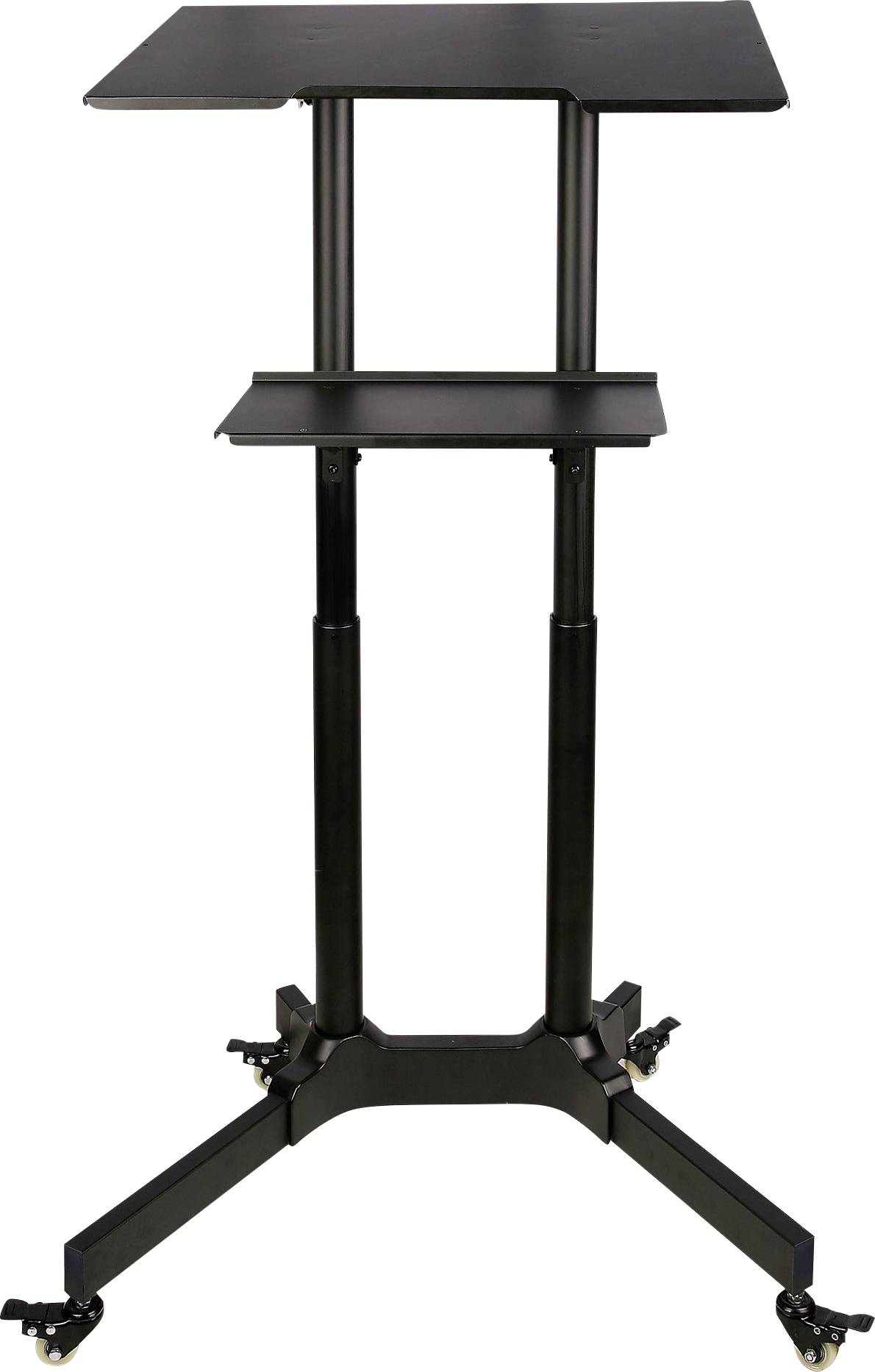 TECHly ICA-TB-TPM-1BK TV-Rollwagen 1 Display(s) Schwarz Höhenverstellbar, Notebook-Ablage, Neigbar