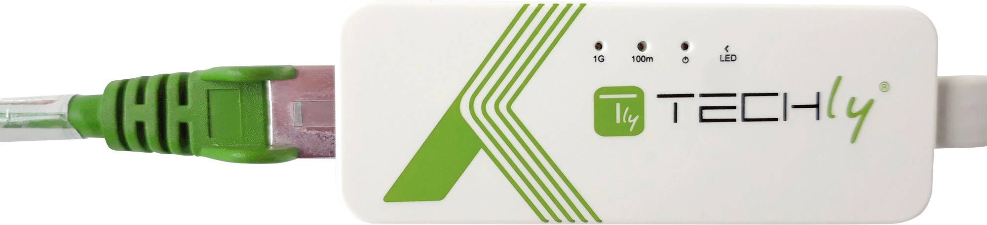 TECHly IADAP-USB31-ETGIGA3 Adapter 5 GBit/s USB-C® USB 3.2 (Gen 2), RJ45