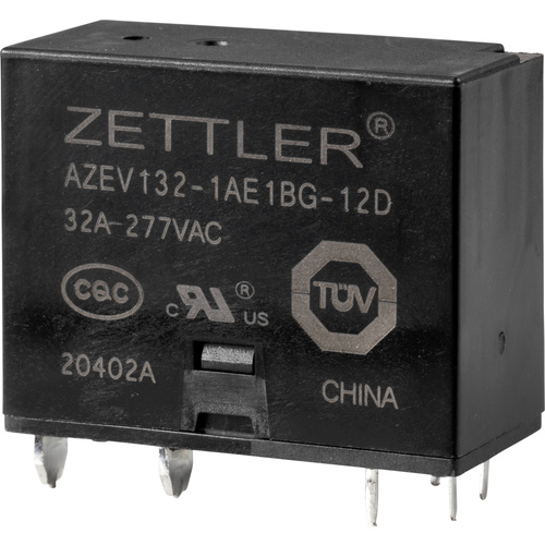 Zettler Electronics AZEV132-1AE1BG-12D Powerrelais 12 V/DC 32 A 1 Schließer 1 St.
