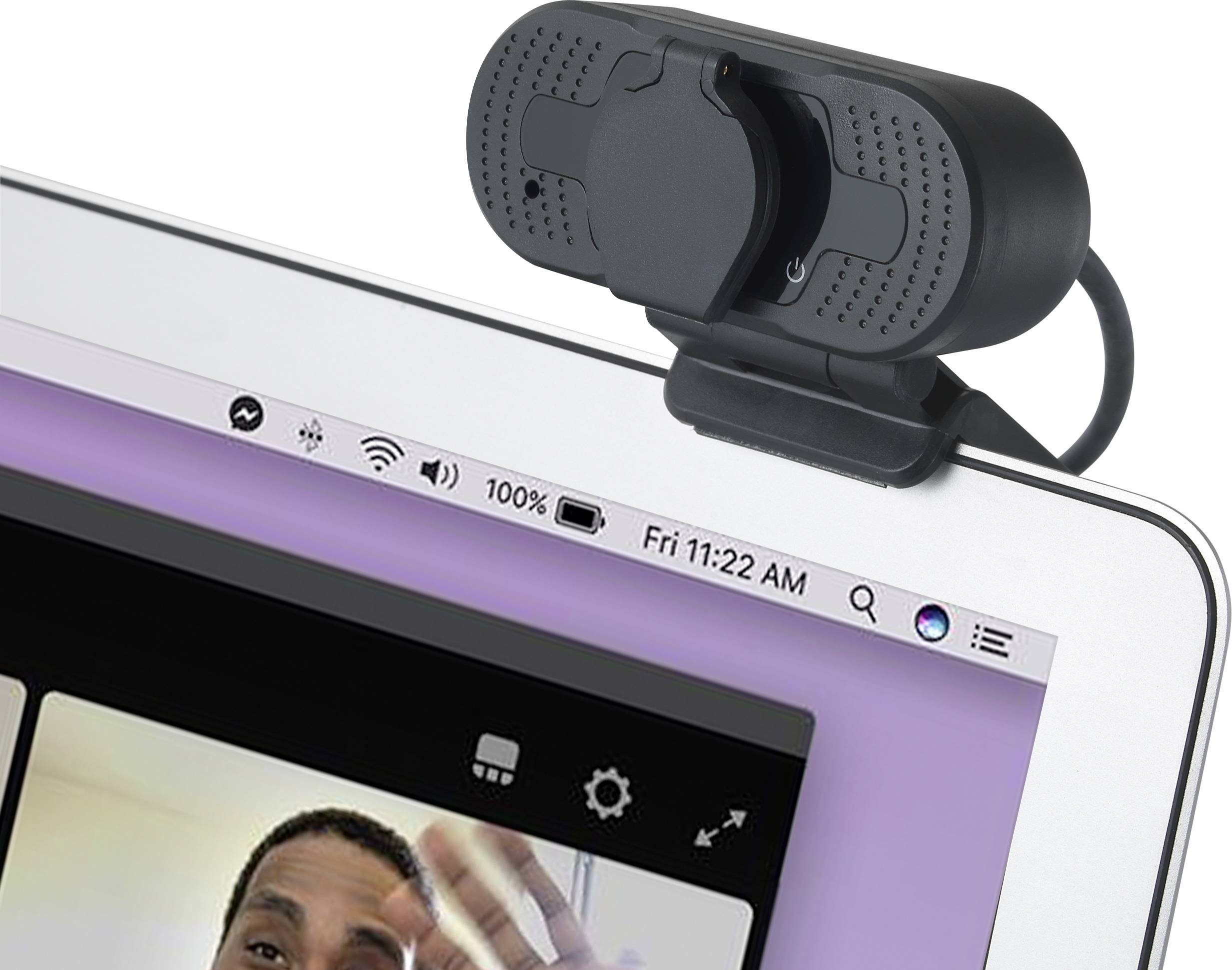 Renkforce RF-WC-150 Full HD-Webcam 1920 x 1080 Pixel Klemm-Halterung