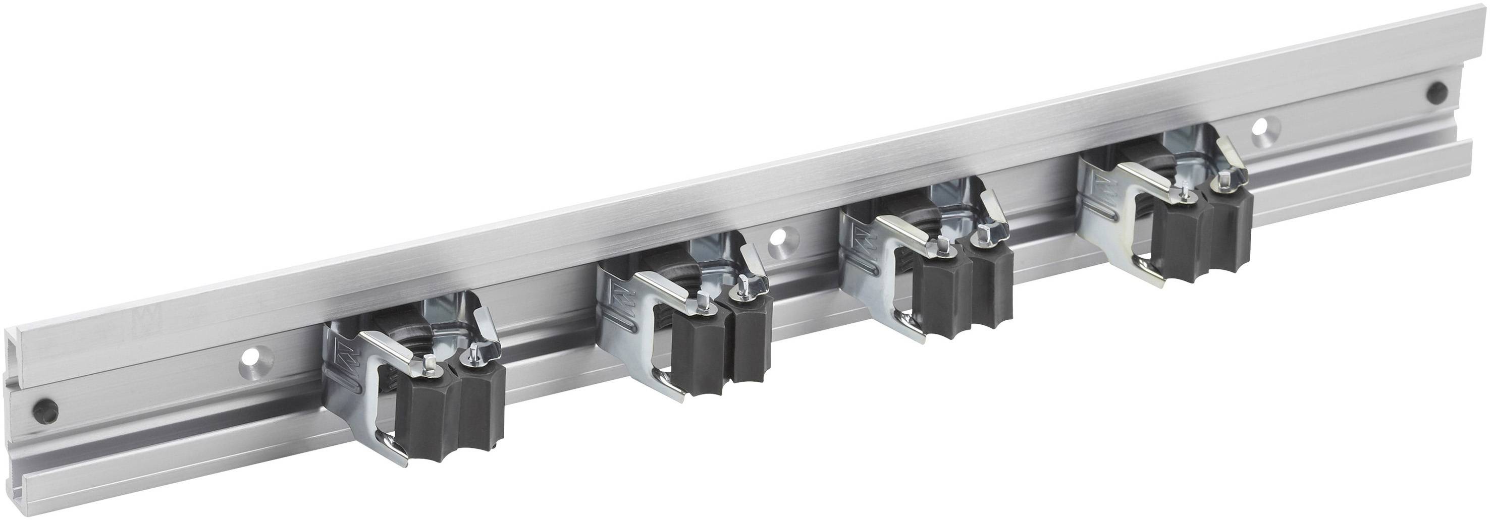 Meister Werkzeuge WU9953160 Gerätehalterleiste Klemmfix, 5-teilig (L x B) 500mm x 60mm 1 Set