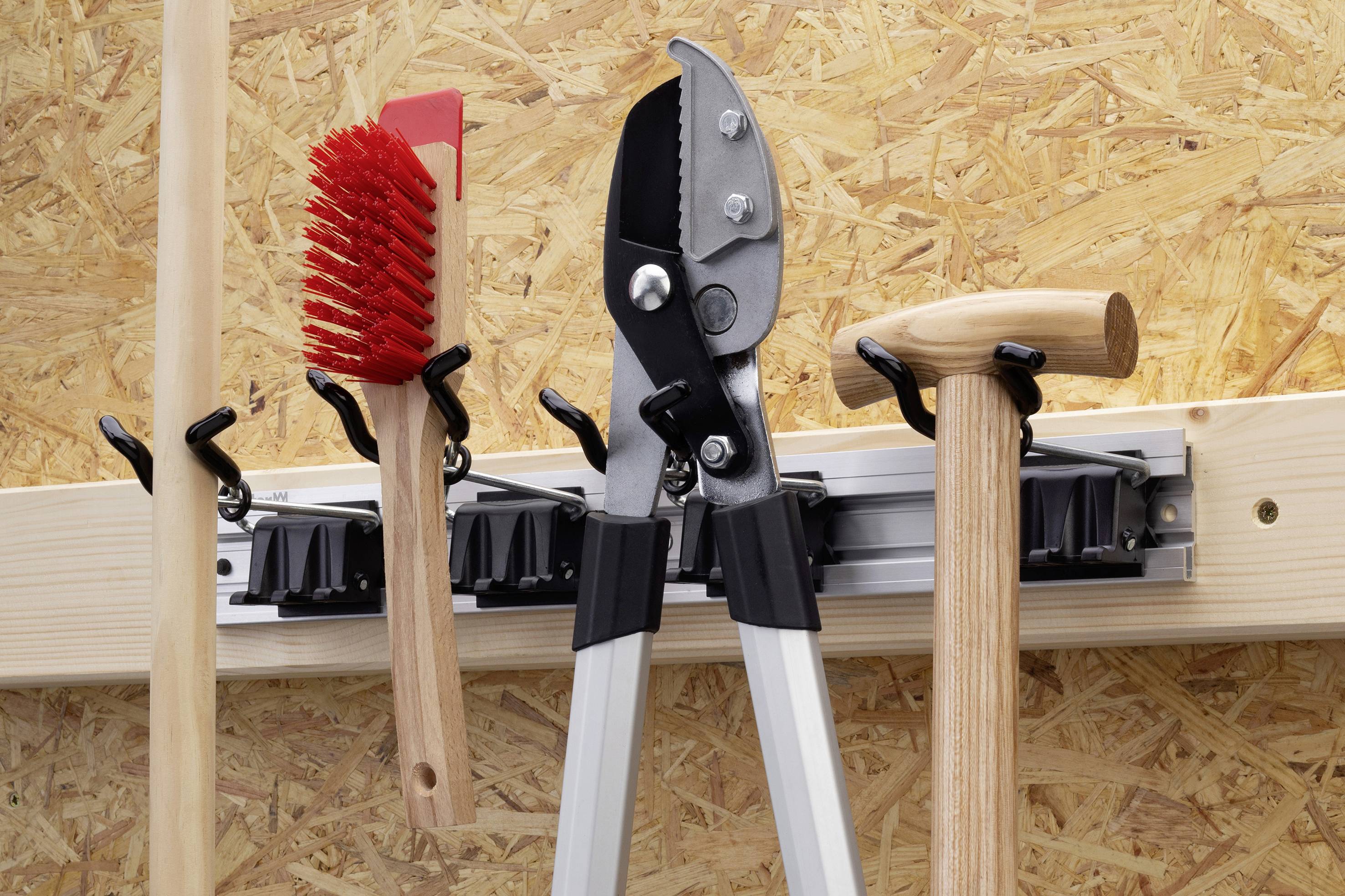 Meister Werkzeuge WU9953170 Gerätehalterleiste X-Form, 5-teilig (L x B) 500mm x 60mm 1St.