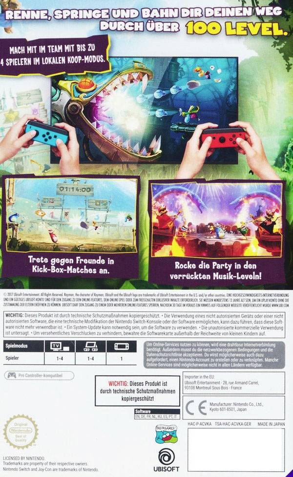 Rayman Legends: Definitive Ed. Nintendo Switch USK: 6