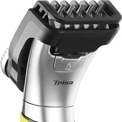 Trisa Vario Blade 2in1 Bartschneider, Haarschneider USB-Ladefunktion Gelb-Schwarz
