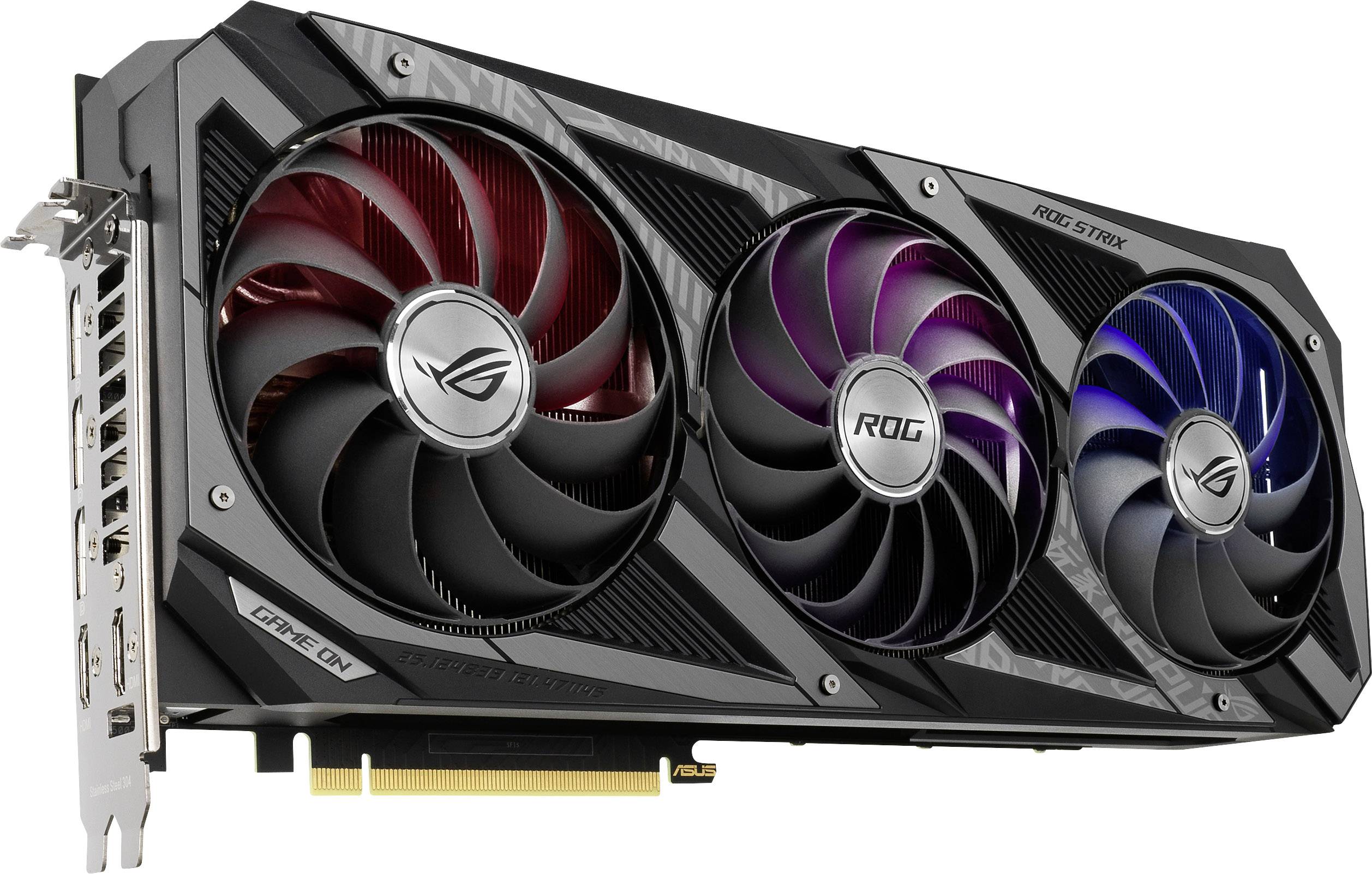 Asus Grafikkarte Nvidia GeForce RTX 3080 Gaming Overclocked 10 GB GDDR6X-RAM PCIe x16 HDMI®, DisplayPort Übertaktet / Overclocked