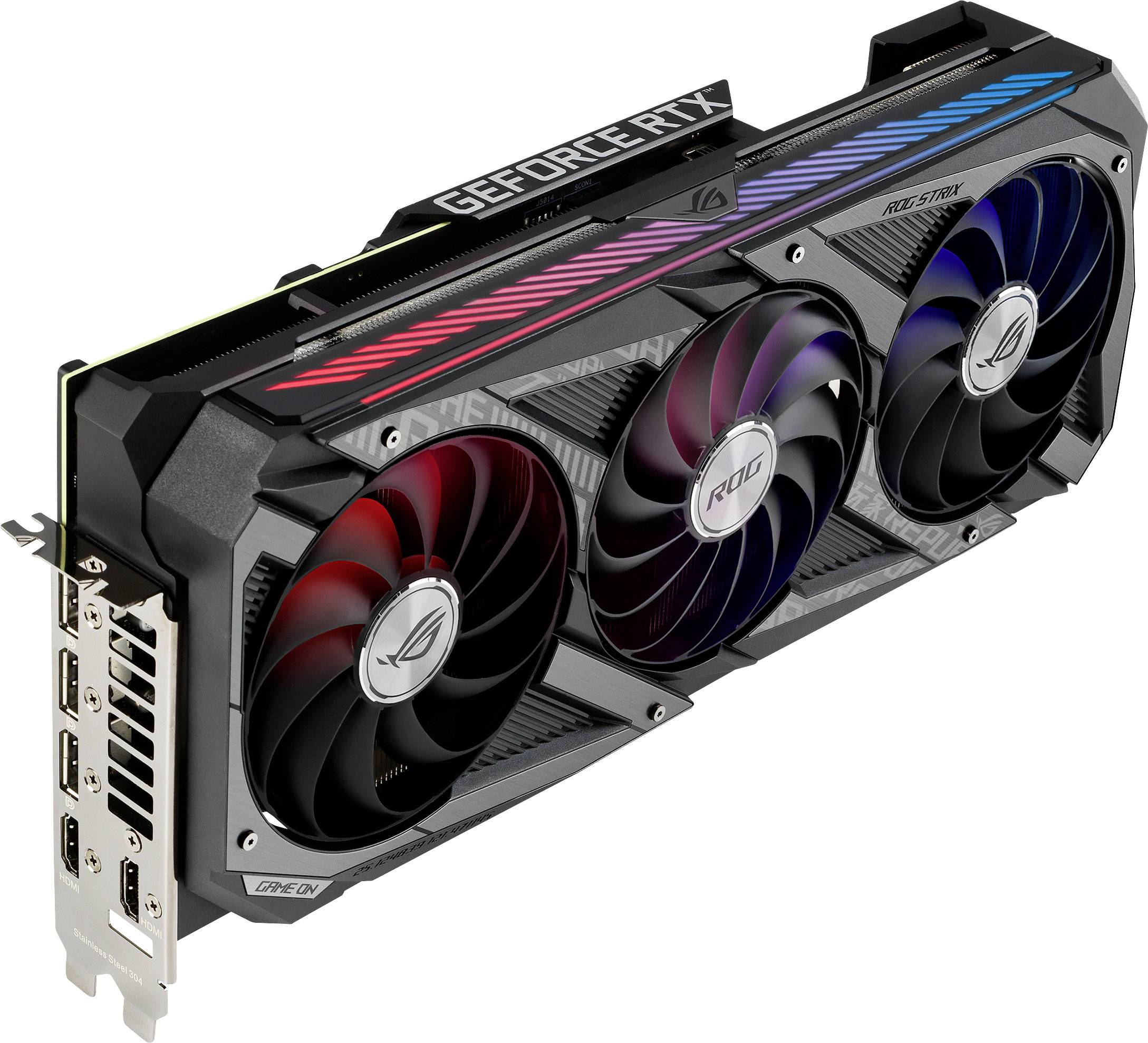 Asus Grafikkarte Nvidia GeForce RTX 3080 Gaming Overclocked 10 GB GDDR6X-RAM PCIe x16 HDMI®, DisplayPort Übertaktet / Overclocked