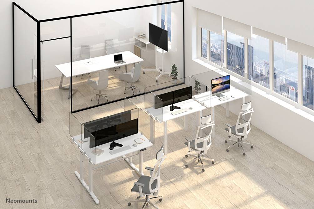 Neomounts NS-GLSPROTECT120 NS-GLSPROTECT120 Mobile Schutzwand Glas (B x H x T) 120 x 65 x 0.6cm