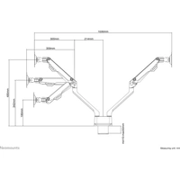 Neomounts FPMA-D750DSILVER 2fach Monitor-Tischhalterung 25,4 cm (10") - 81,3 cm (32") Schwenkbar, R Neomounts FPMA-D750DSILVER 2fach Monitor-Tischhalterung 25,4 cm (10") - 81,3 cm (32") Schwenkbar, R