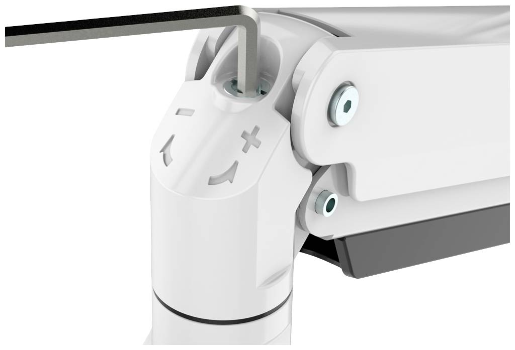 Neomounts NM-D775DX3WHITE 3fach Monitor-Tischhalterung 43,2cm (17") - 61cm (24") Schwenkbar, Rotierbar, Neigbar Weiß