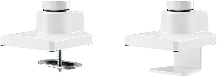 Neomounts by Newstar NM-D775WHITE 1fach Monitor-Tischhalterung 25,4cm (10") - 81,3cm (32") Schwenkbar, Rotierbar, Neigbar Weiß