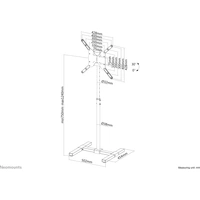 Neomounts NS-FS100BLACK TV-Standfuß Höhenverstellbar 25,4 cm (10") - 139,7 cm (55") Neigbar, Rotierbar Neomounts NS-FS100BLACK TV-Standfuß Höhenverstellbar 25,4 cm (10") - 139,7 cm (55") Neigbar, Rotierbar
