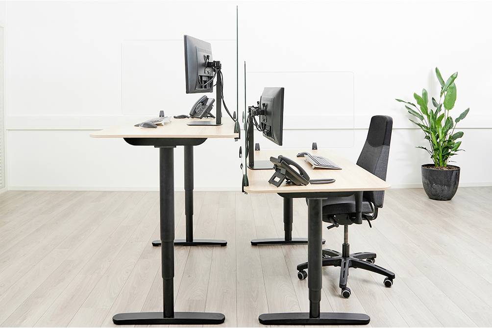 Neomounts NS-GLSPROTECT100 NS-GLSPROTECT100 Mobile Schutzwand Glas (B x H x T) 100 x 65 x 0.6 cm