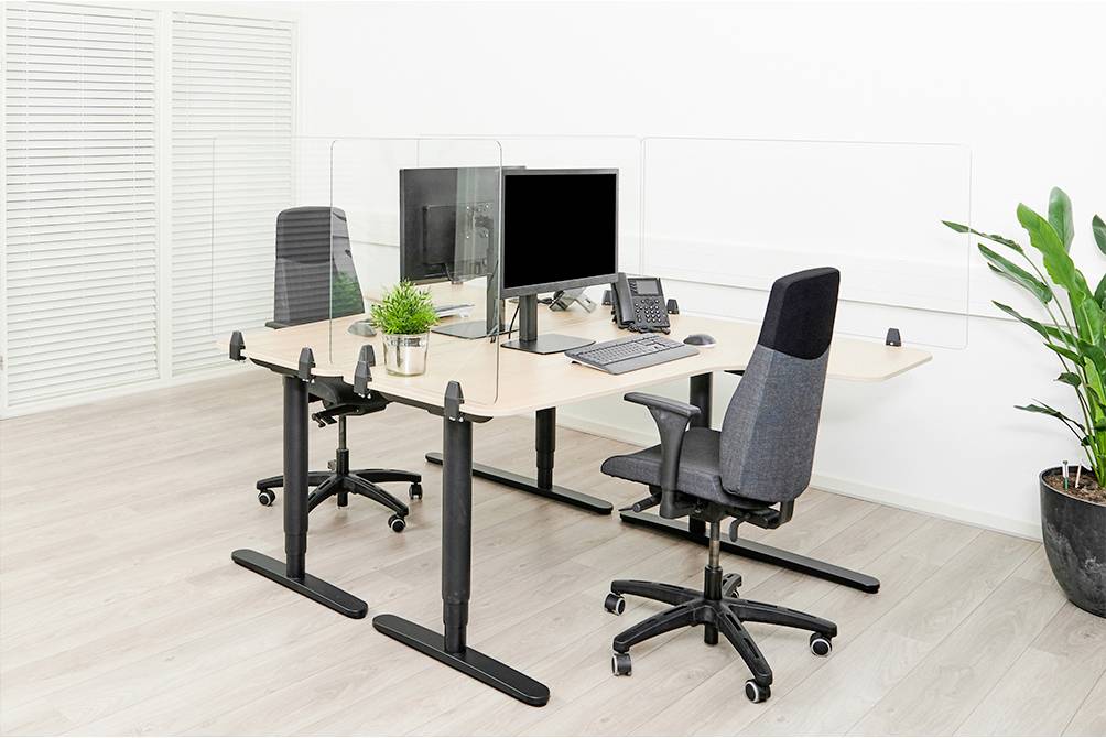 Neomounts NS-GLSPROTECT100 NS-GLSPROTECT100 Mobile Schutzwand Glas (B x H x T) 100 x 65 x 0.6 cm