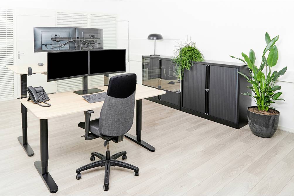 Neomounts NS-GLSPROTECT100 NS-GLSPROTECT100 Mobile Schutzwand Glas (B x H x T) 100 x 65 x 0.6 cm