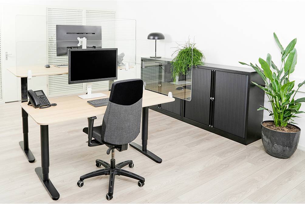 Neomounts NS-GLSPROTECT100 NS-GLSPROTECT100 Mobile Schutzwand Glas (B x H x T) 100 x 65 x 0.6 cm