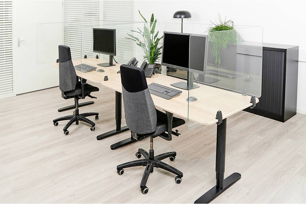 Neomounts NS-GLSPROTECT100 NS-GLSPROTECT100 Mobile Schutzwand Glas (B x H x T) 100 x 65 x 0.6 cm