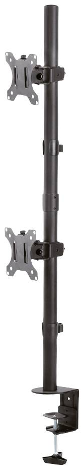 Neomounts FPMA-D550DVBLACK 2fach Monitor-Tischhalterung 25,4cm (10") - 81,3cm (32") Schwenkbar, Rotierbar, Neigbar Schwarz