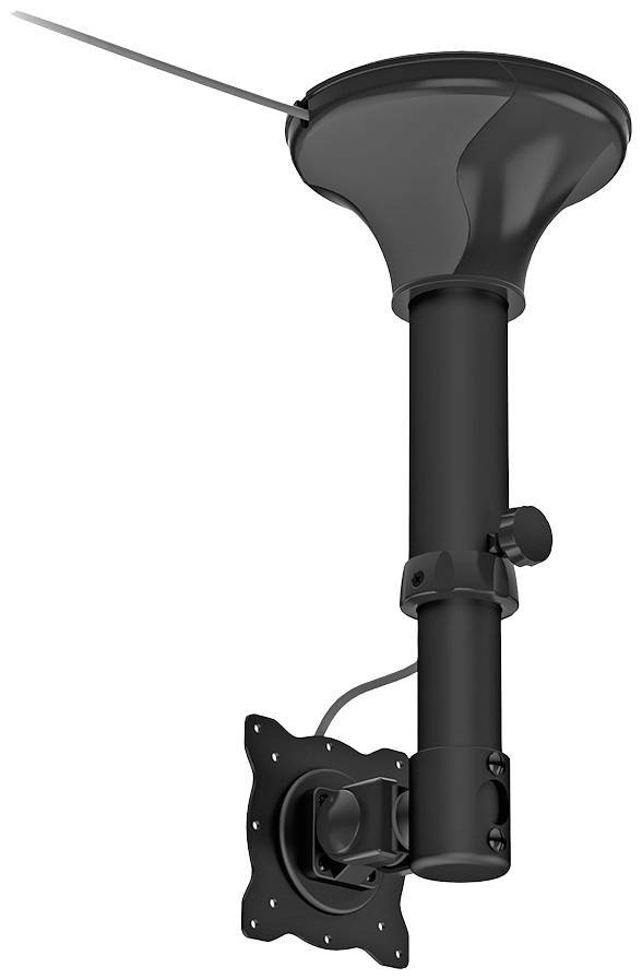 Neomounts FPMA-C025BLACK 1fach Monitor-Deckenhalterung 25,4cm (10") - 76,2cm (30") Schwarz Neigbar, Deckenhalter, Rotierbar