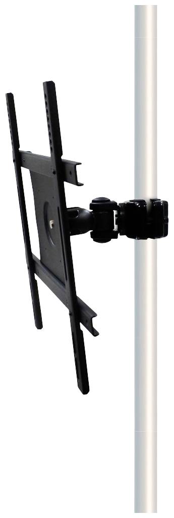 Neomounts FPMA-WP440BLACK 1fach Monitor-Rohrhalterung 58,4 cm (23") - 132,1 cm (52") Schwarz Schwenkbar, Rotierbar, Neigbar