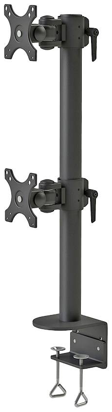 Neomounts FPMA-D960DVBLACKPLUS 2fach Monitor-Tischhalterung 43,2cm (17") - 124,5cm (49") Schwenkbar, Rotierbar, Neigbar Schwarz