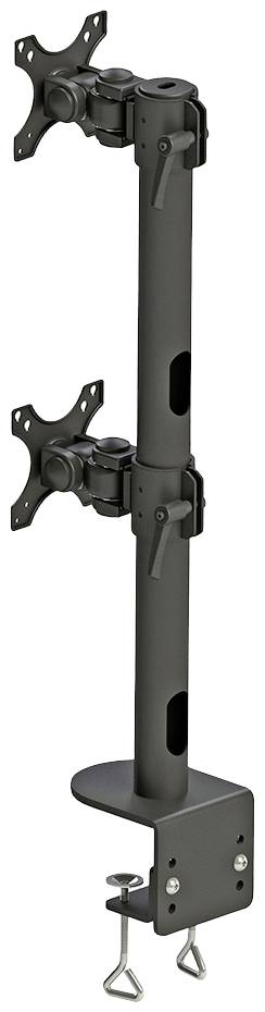 Neomounts FPMA-D960DVBLACKPLUS 2fach Monitor-Tischhalterung 43,2cm (17") - 124,5cm (49") Schwenkbar, Rotierbar, Neigbar Schwarz