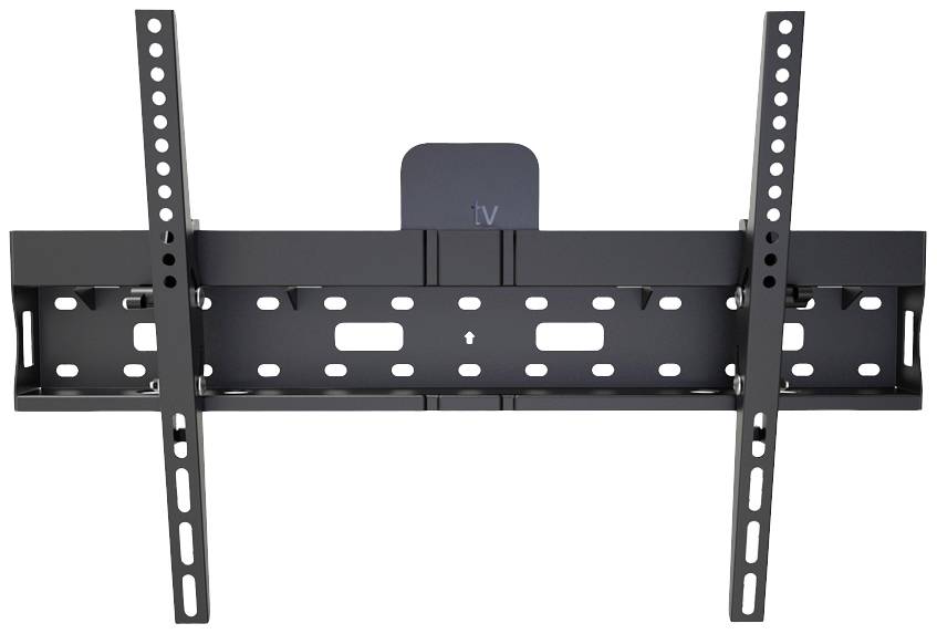 TV-Wandhalterung aus Metall, schwarz, geeignet für große Flachbildfernseher, anpassbare Armpositionen für optimale Betrachtung.