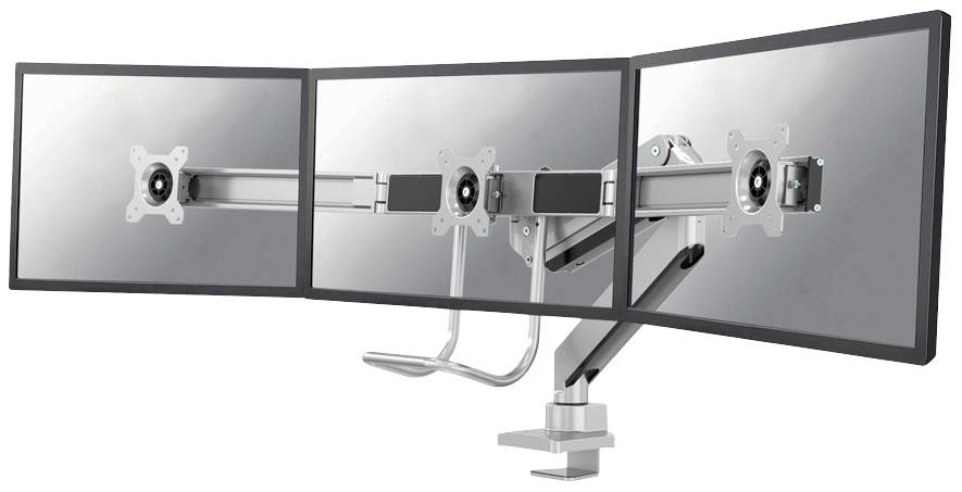 Neomounts Monitor-Tischhalterung NM-D775DX3SILVER 3 Display(s) 43,2 cm (17") - 61 cm (24") Grau Schwenkbar, Rotierbar, Neigbar