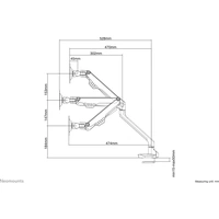 Neomounts FPMA-D750SILVER 1fach Monitor-Tischhalterung 25,4 cm (10") - 81,3 cm (32") Schwenkbar, Ro Neomounts FPMA-D750SILVER 1fach Monitor-Tischhalterung 25,4 cm (10") - 81,3 cm (32") Schwenkbar, Ro