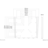 Neomounts FPMA-W110BLACK TV-Wandhalterung Variabler Wandabstand 25,4cm (10") - 101,6cm (40") Neomounts FPMA-W110BLACK TV-Wandhalterung Variabler Wandabstand 25,4cm (10") - 101,6cm (40")