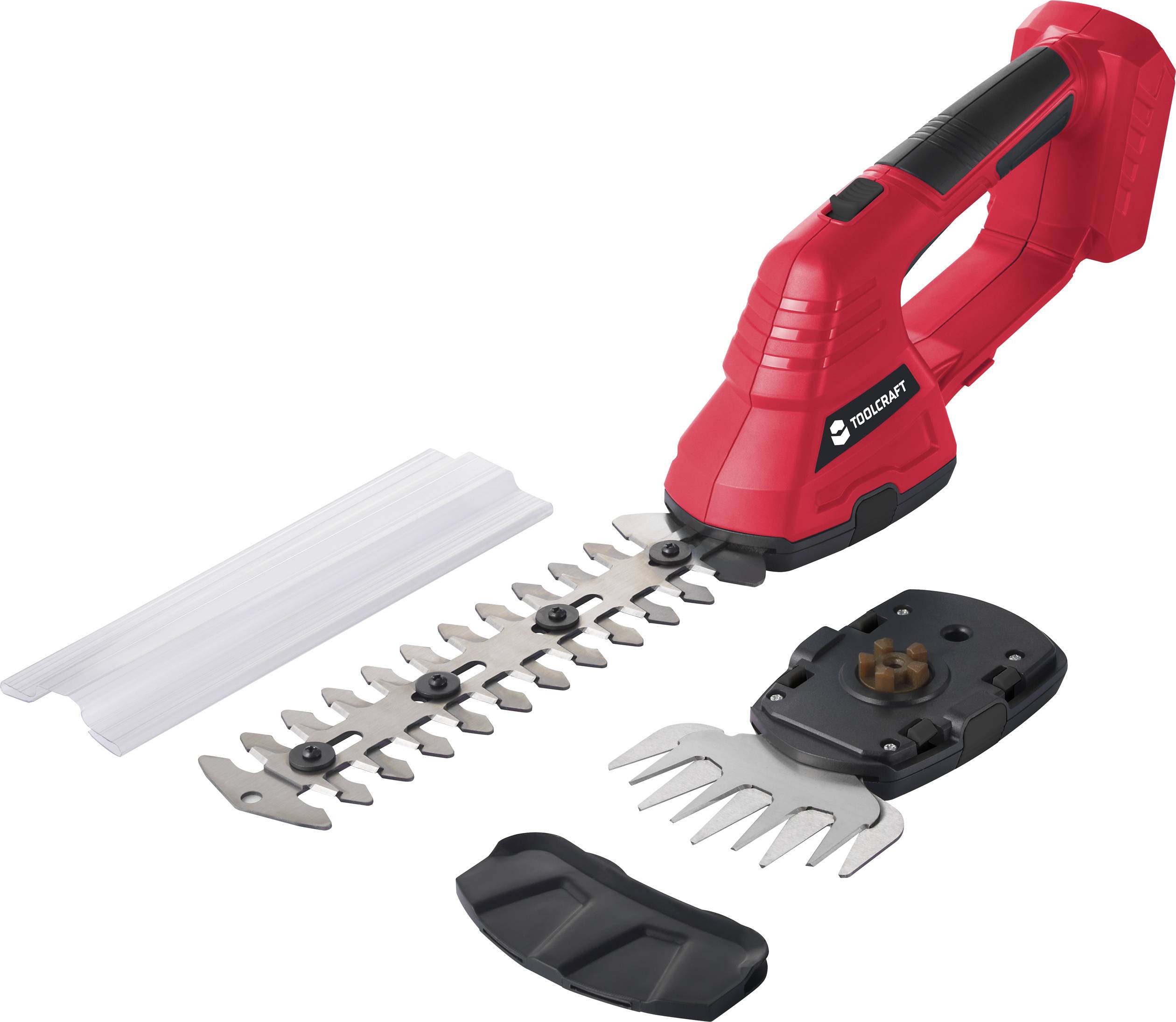 TOOLCRAFT GBS-L118 / TAWB-200 Akku Grasschere ohne Akku, ohne Ladegerät, inkl. Gras- und Strauchscherenvorsatz 20V Li-Ion
