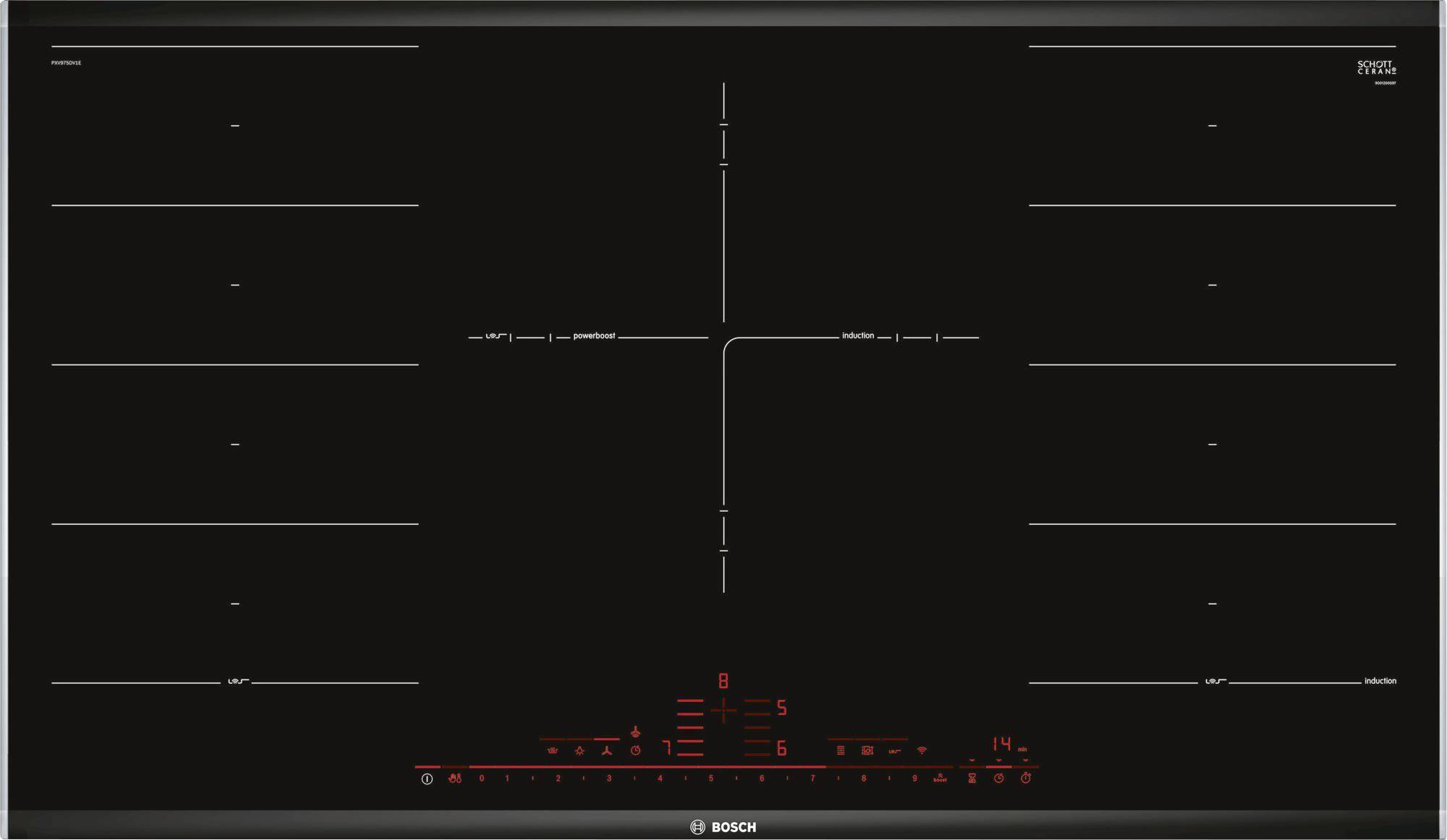 Bosch Haushalt PXV975DV1E Induktions-Kochfeld 916 mm Autark