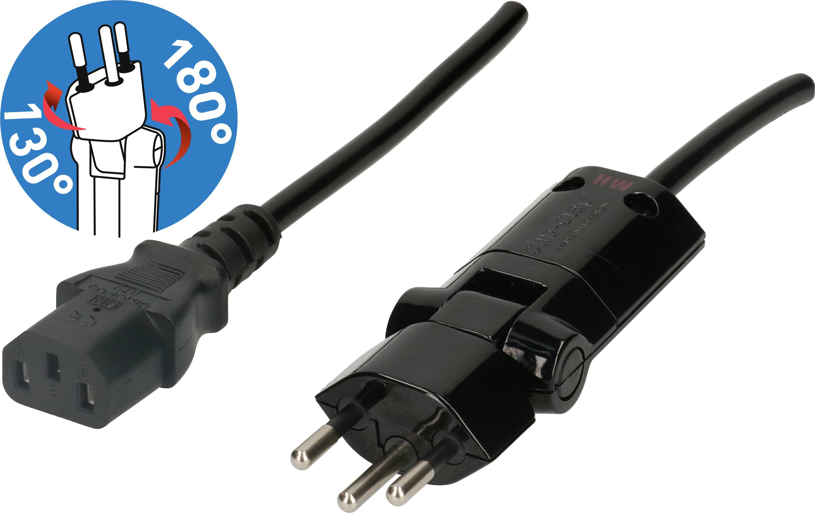 Max Hauri 138227 Strom Anschlusskabel Weiß 2.00 m