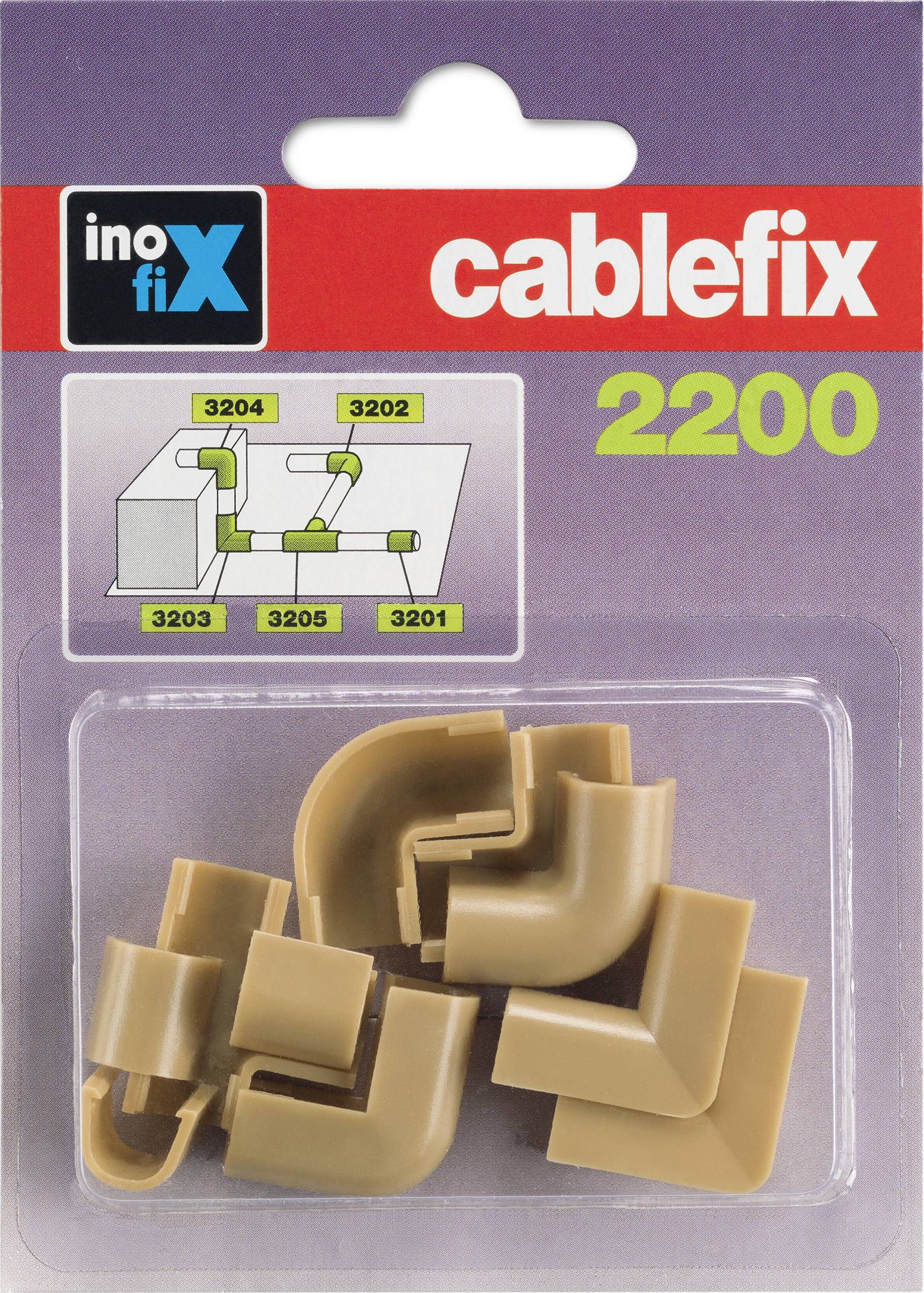 Cablefix 160705 Verbindungselement Verbindungsstück 1 Set Beige