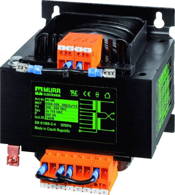 Murrelektronik 86154 Steuertransformator 1 x 208 V/AC, 230 V/AC, 380 V/AC, 400 V/AC, 420 V/AC, 440 V/AC, 460 V/AC, 480 V/AC, 500